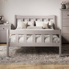 Reid Grey Wooden Bed Frame - FurniComp