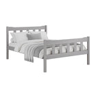 Reid Grey Wooden Bed Frame - FurniComp