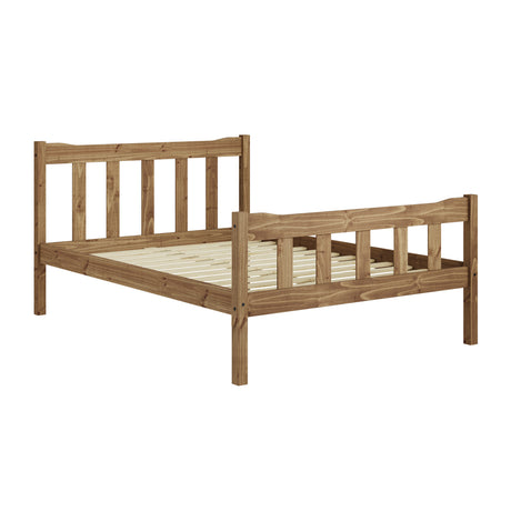 Reid Pine Effect Wooden Bed Frame - FurniComp