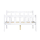 Reid White Wooden Bed Frame - FurniComp