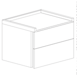 Renato 2 Drawer Bedside Table - Bronze & Mercure Oak - FurniComp