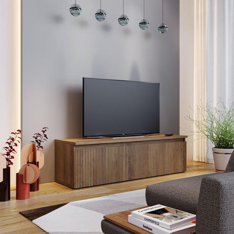 Combo 138cm 1 Drawer Ridged TV Unit - Mercure Oak - FurniComp