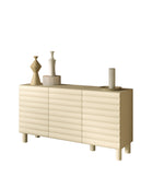 Riley 150cm 3 Door Sideboard- Cream - FurniComp