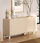 Riley 150cm 3 Door Sideboard- Cream - FurniComp