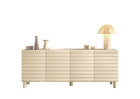 Riley 200cm 4 Door Large Sideboard- Cream - FurniComp