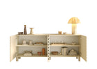 Riley 200cm 4 Door Large Sideboard- Cream - FurniComp