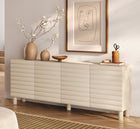 Riley 200cm 4 Door Large Sideboard- Cream - FurniComp
