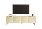 Riley 200cm 4 Door Large TV Unit- Cream - FurniComp