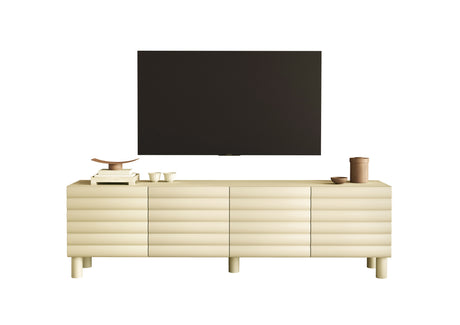 Riley 200cm 4 Door Large TV Unit- Cream - FurniComp