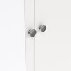 Rowan 100cm 2 Door 2 Drawer Mirrored Wardrobe-White - FurniComp