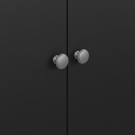 Rowan 100cm 2 Door Wardrobe-Black - FurniComp