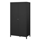 Rowan 100cm 2 Door Wardrobe-Black - FurniComp