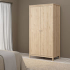 Rowan 100cm 2 Door Wardrobe-Jackson Hickory Oak - FurniComp
