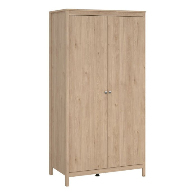 Rowan 100cm 2 Door Wardrobe-Jackson Hickory Oak - FurniComp