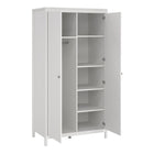 Rowan 100cm 2 Door Wardrobe-White - FurniComp