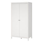 Rowan 100cm 2 Door Wardrobe-White - FurniComp