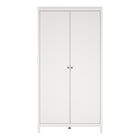 Rowan 100cm 2 Door Wardrobe-White - FurniComp
