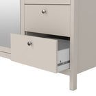 Rowan 150cm 3 Door 2 Drawer Mirrored Wardrobe-Cashmere - FurniComp