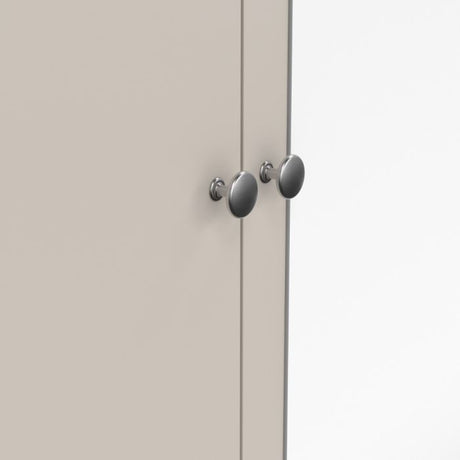 Rowan 150cm 3 Door 2 Drawer Mirrored Wardrobe-Cashmere - FurniComp
