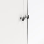 Rowan 150cm 3 Door 2 Drawer Mirrored Wardrobe-White - FurniComp