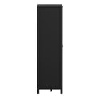 Rowan 150cm 3 Door Wardrobe-Black - FurniComp