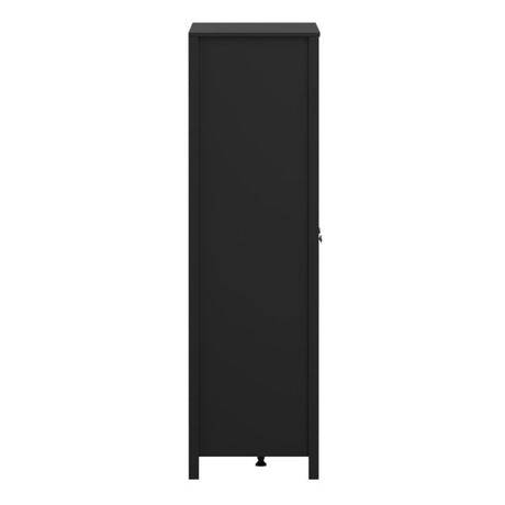 Rowan 150cm 3 Door Wardrobe-Black - FurniComp