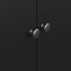 Rowan 150cm 3 Door Wardrobe-Black - FurniComp