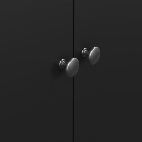 Rowan 150cm 3 Door Wardrobe-Black - FurniComp