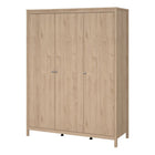 Rowan 150cm 3 Door Wardrobe-Jackson Hickory Oak - FurniComp