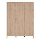 Rowan 150cm 3 Door Wardrobe-Jackson Hickory Oak - FurniComp