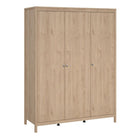 Rowan 150cm 3 Door Wardrobe-Jackson Hickory Oak - FurniComp