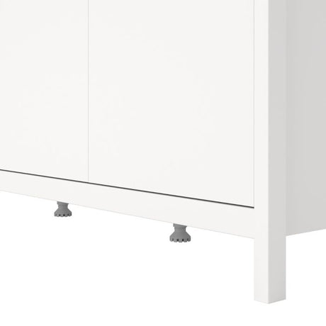 Rowan 150cm 3 Door Wardrobe-White - FurniComp