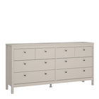 Rowan 160cm Wide 8 Drawer Chest of Drawer-Cashmere - FurniComp