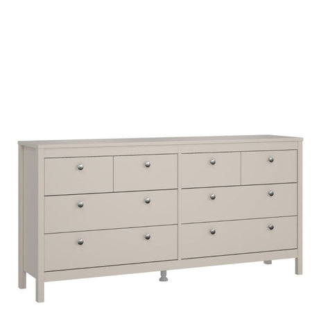 Rowan 160cm Wide 8 Drawer Chest of Drawer-Cashmere - FurniComp
