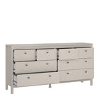 Rowan 160cm Wide 8 Drawer Chest of Drawer-Cashmere - FurniComp