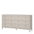 Rowan 160cm Wide 8 Drawer Chest of Drawer-Cashmere - FurniComp