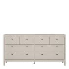 Rowan 160cm Wide 8 Drawer Chest of Drawer-Cashmere - FurniComp