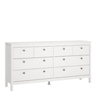 Rowan 160cm Wide 8 Drawer Chest of Drawer-White - FurniComp
