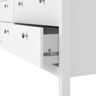 Rowan 160cm Wide 8 Drawer Chest of Drawer-White - FurniComp