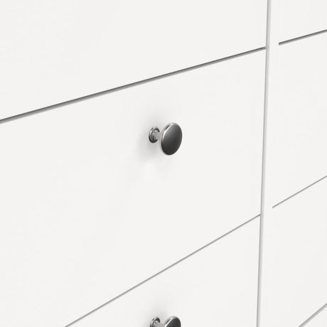 Rowan 160cm Wide 8 Drawer Chest of Drawer-White - FurniComp