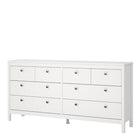 Rowan 160cm Wide 8 Drawer Chest of Drawer-White - FurniComp