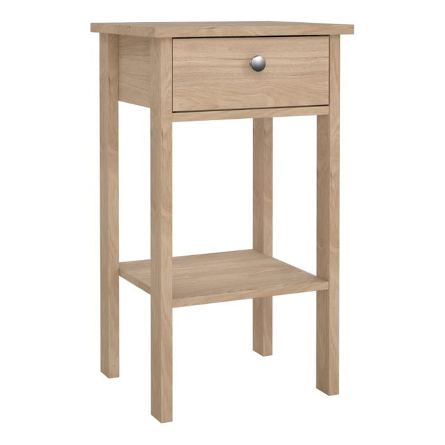 Rowan 1 Drawer Bedside Table-Jackson Hickory Oak - FurniComp