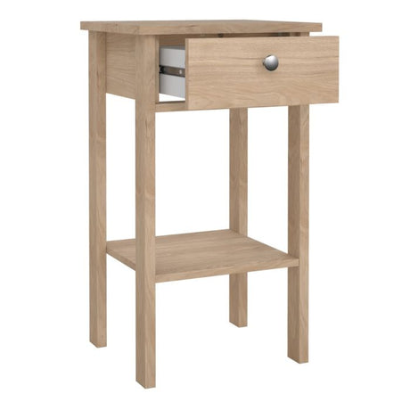 Rowan 1 Drawer Bedside Table-Jackson Hickory Oak - FurniComp