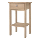 Rowan 1 Drawer Bedside Table-Jackson Hickory Oak - FurniComp
