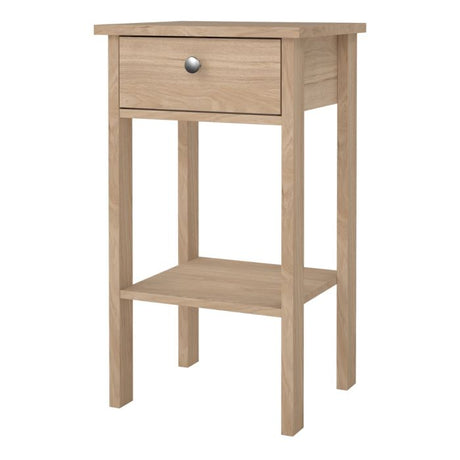 Rowan 1 Drawer Bedside Table-Jackson Hickory Oak - FurniComp