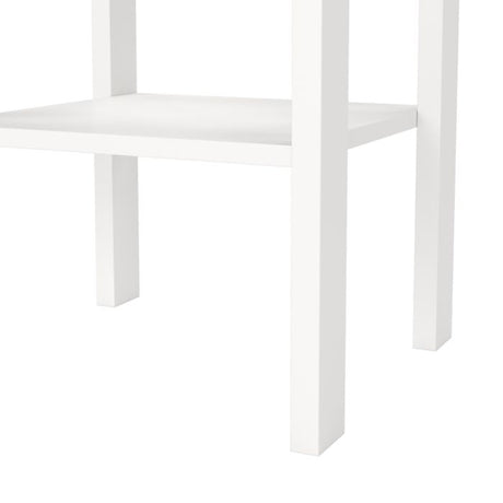 Rowan 1 Drawer Bedside Table-White - FurniComp
