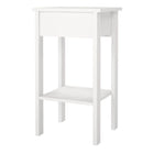Rowan 1 Drawer Bedside Table-White - FurniComp