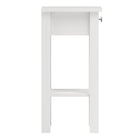 Rowan 1 Drawer Bedside Table-White - FurniComp