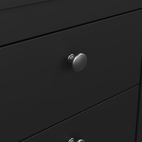 Rowan 2 Drawer Bedside Table-Black - FurniComp