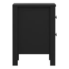 Rowan 2 Drawer Bedside Table-Black - FurniComp